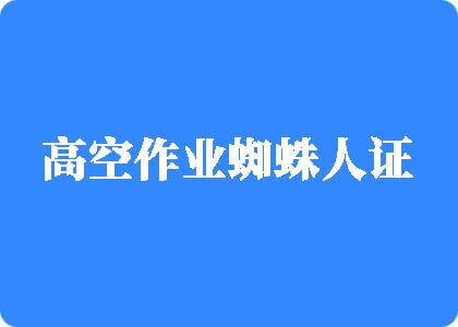 嗯啊用力操在线视频高空作业蜘蛛人证